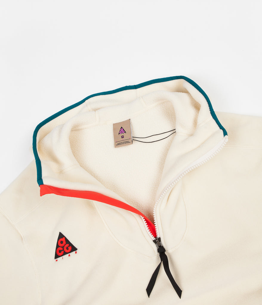 nike acg sherpa fleece hoodie cream