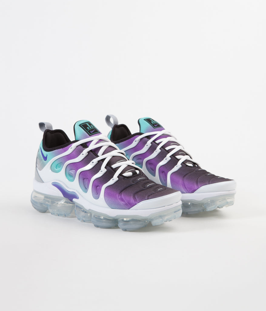 vapormax plus white fierce purple