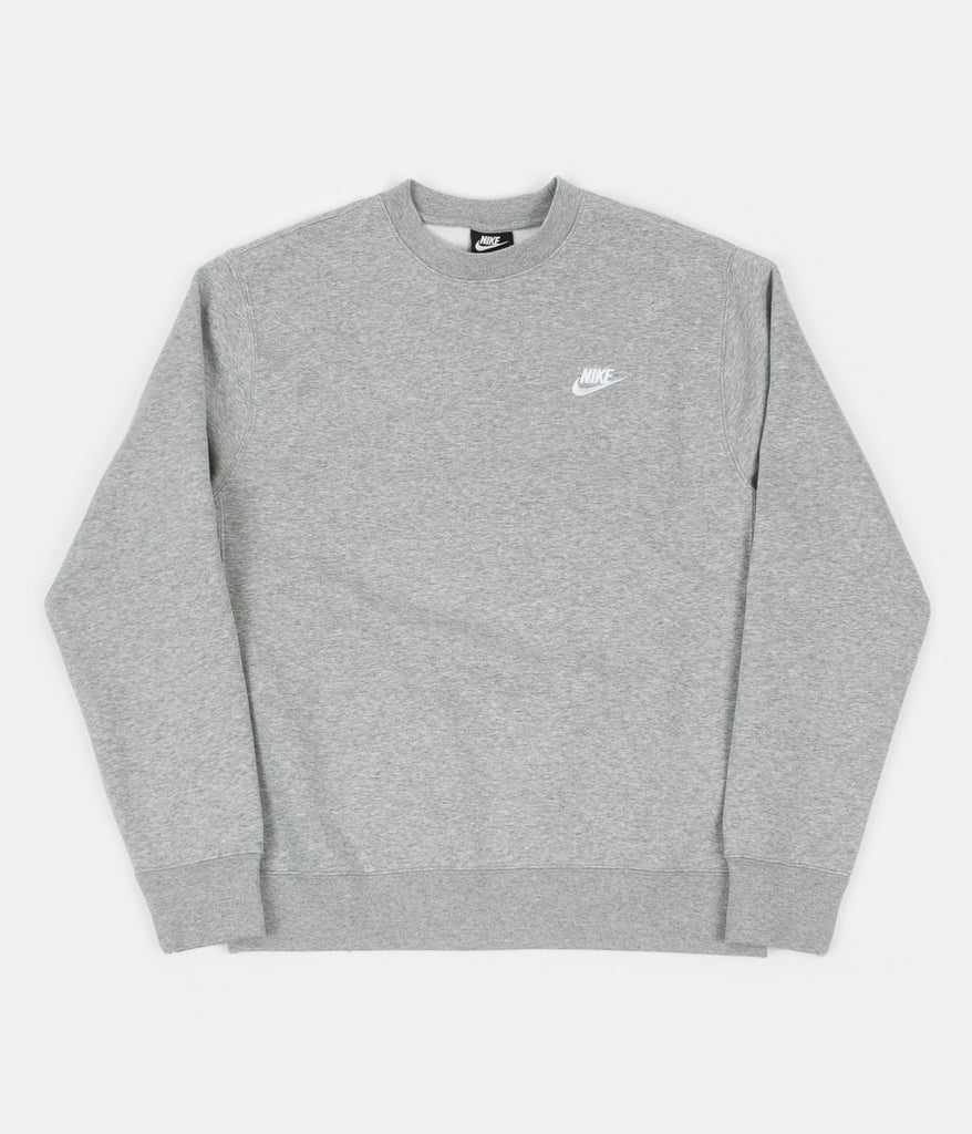 nike crew sweatshirt grey