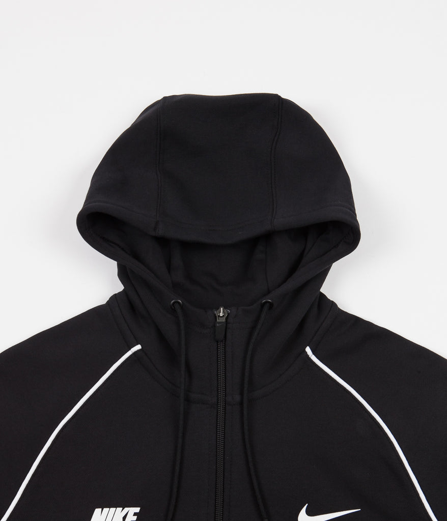 nike half zip hoodie black