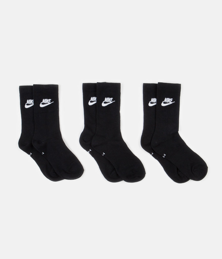 nike everyday socks black