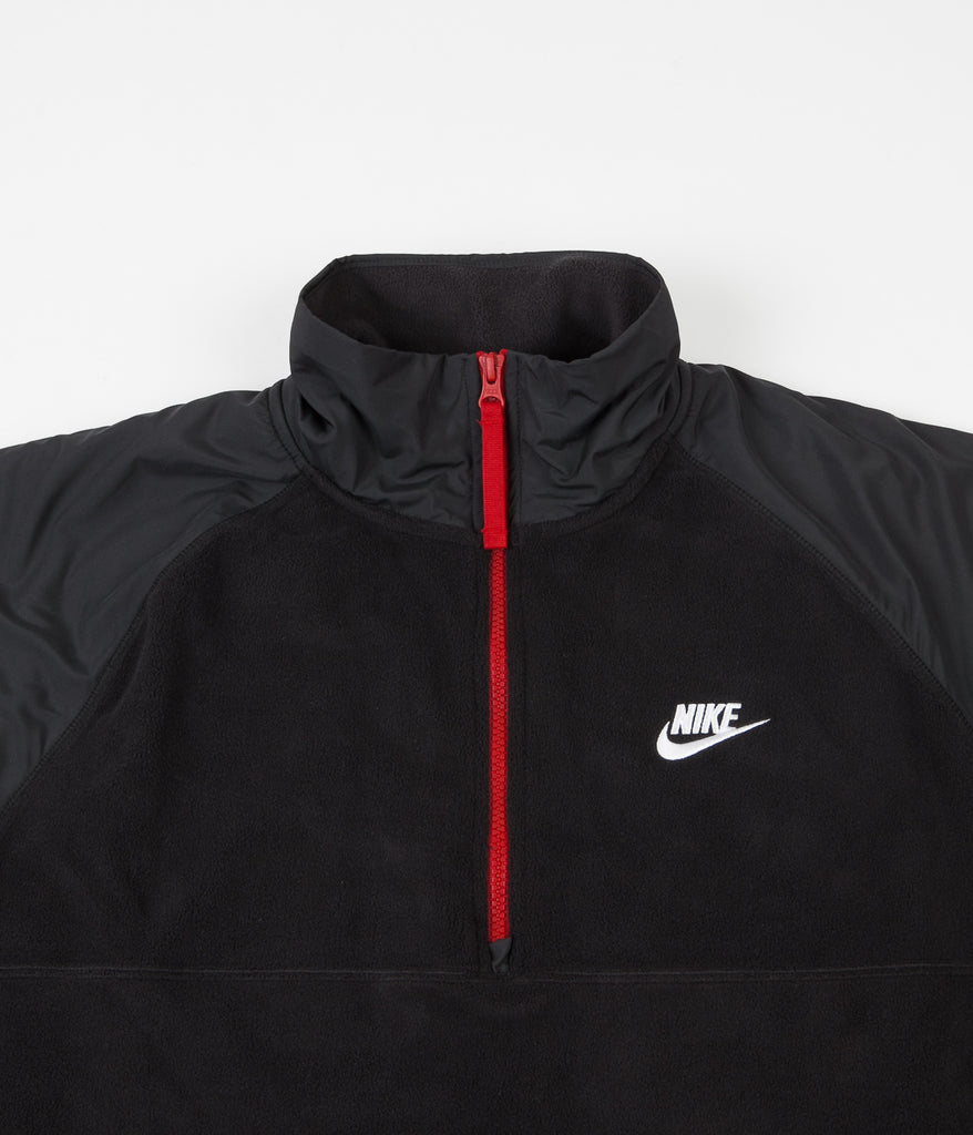 red nike half zip