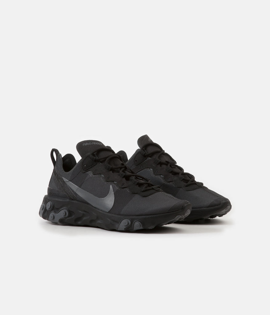 nike react 55 black dark grey