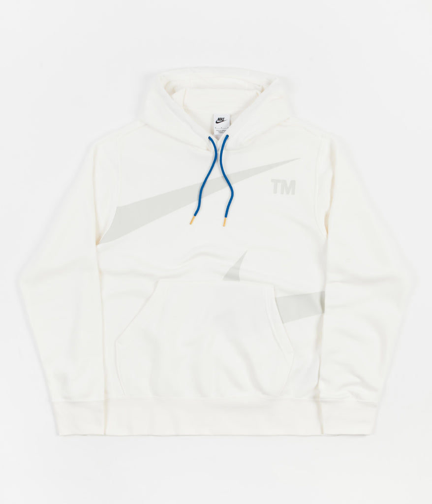 nike swoosh hoodie sweatshirt bone