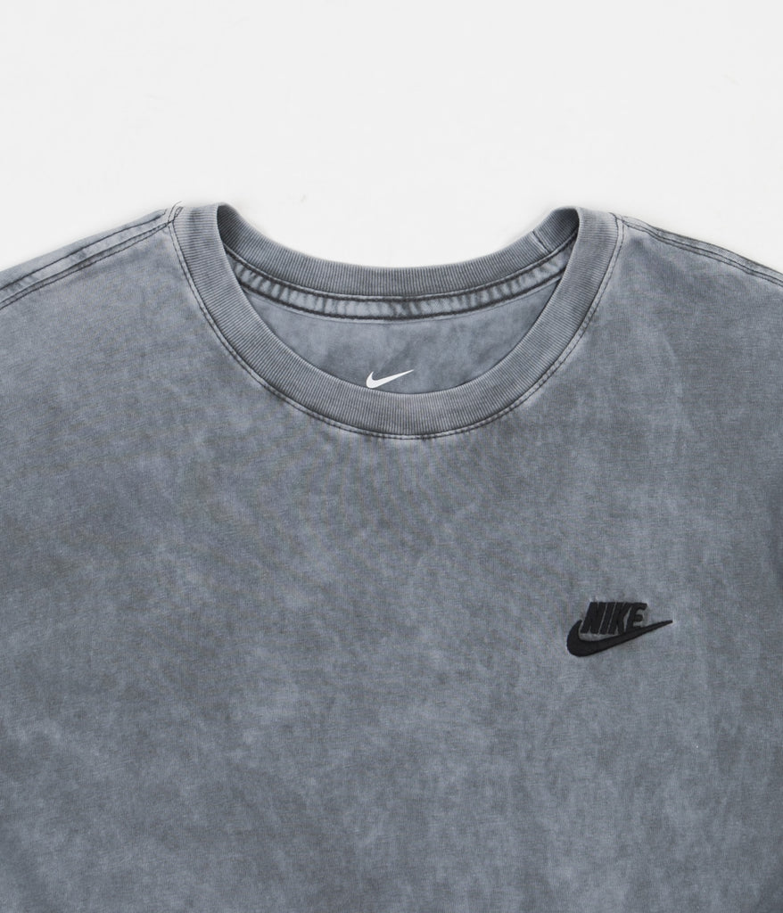 Nike Washed Club T-Shirt - Anthracite 