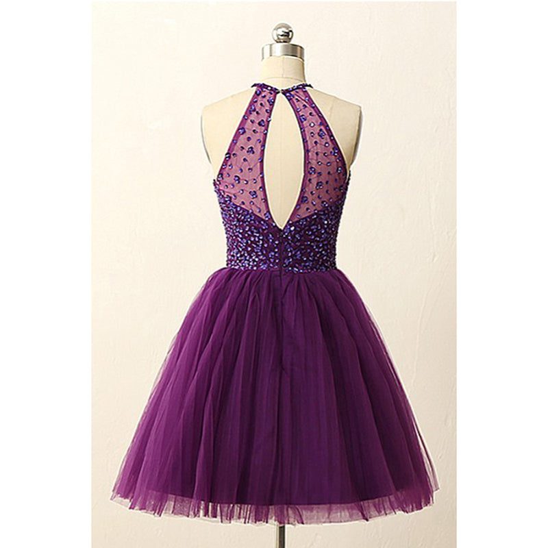 dark purple dress prom