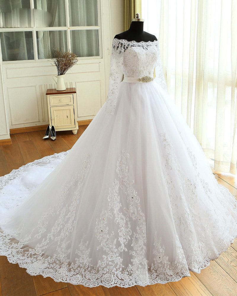 princess white gown