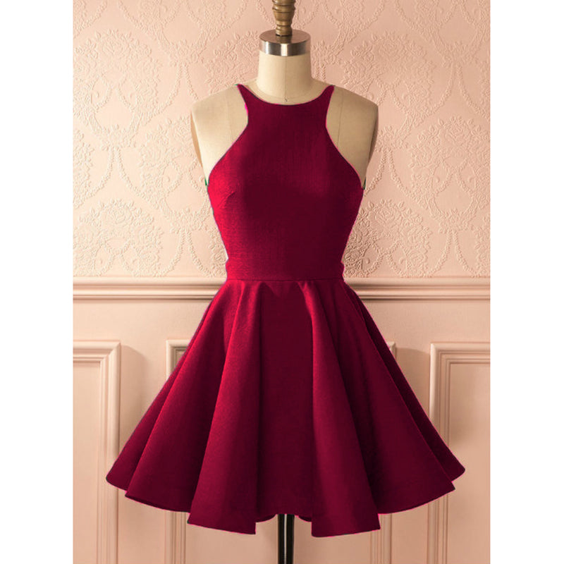 short red semi formal dresses