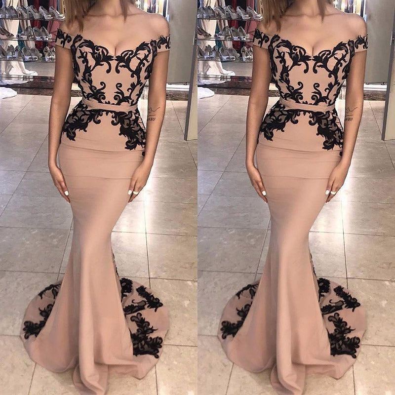 lace long gown style