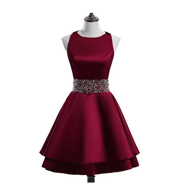 burgundy 8th grade formal dresses