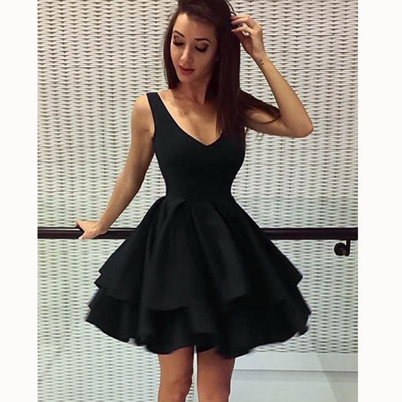 black short dress for girls