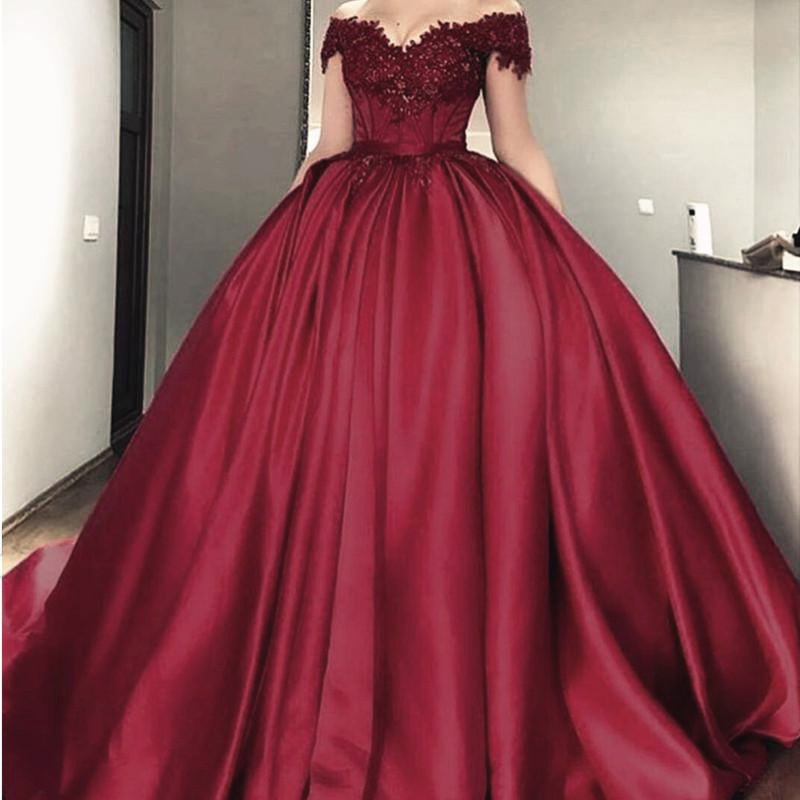 burgundy gowns for weddings