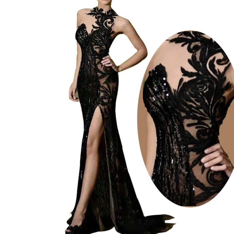 evening gowns in black