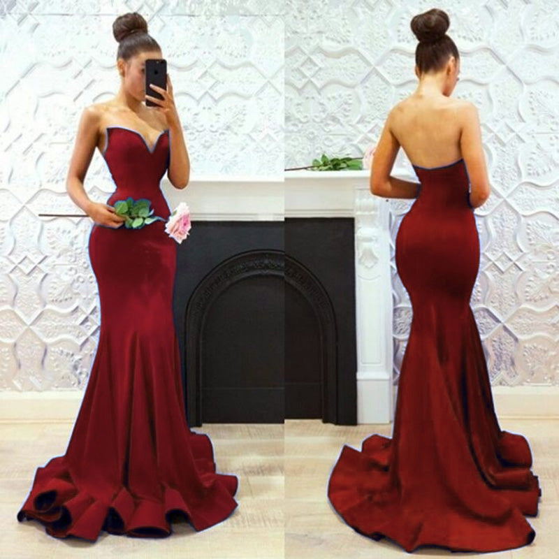 fitted mermaid gown