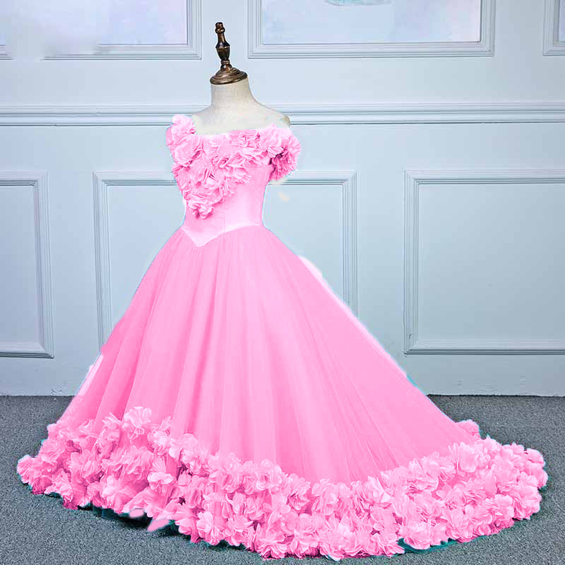 pink rose dress