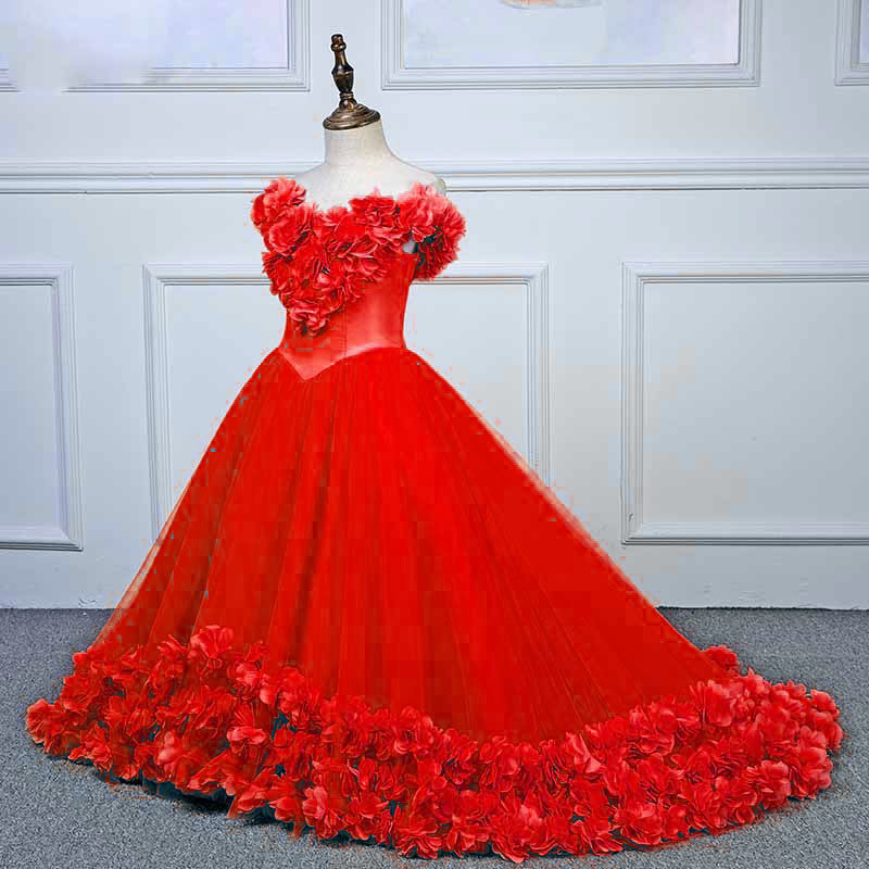 red gown for kids