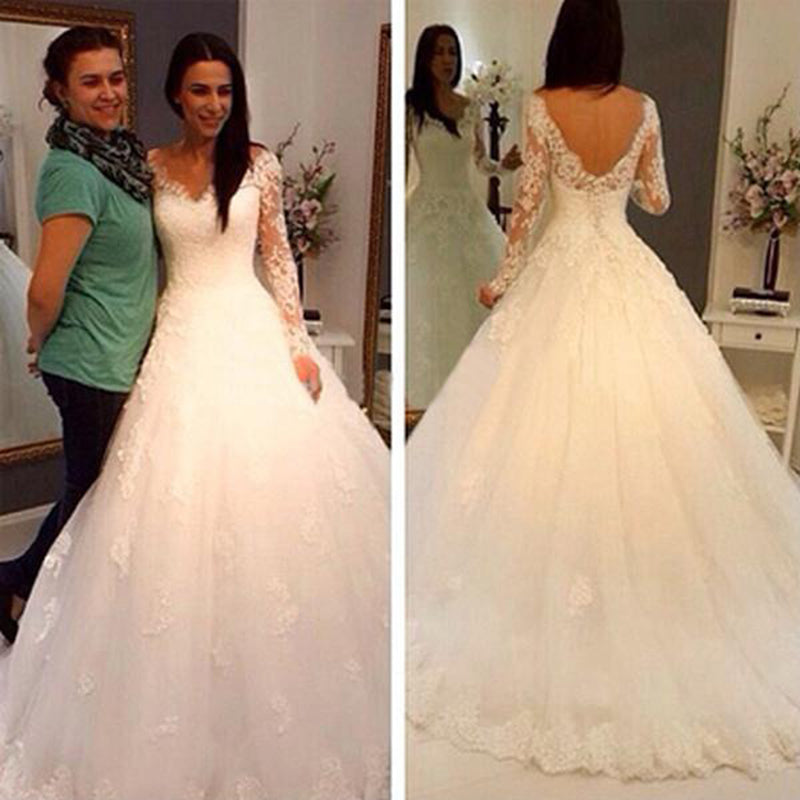 classy long sleeve wedding dresses