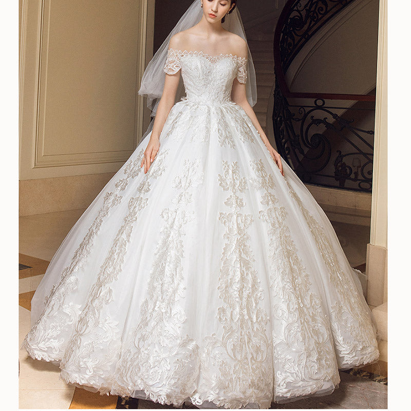 short ball gown wedding dresses