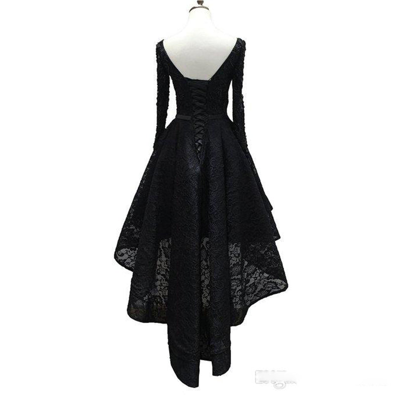black evening dress formal gown