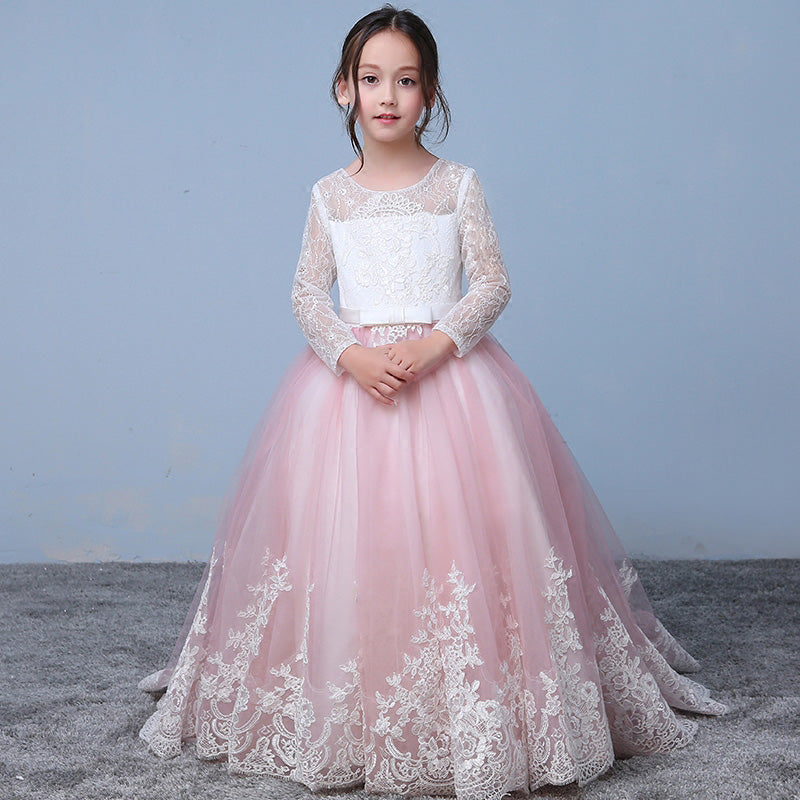 pink communion dresses