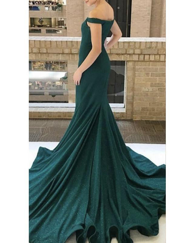 dark green glitter dress