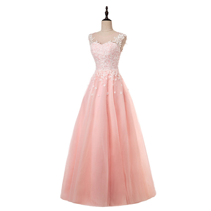 fancy pink gown