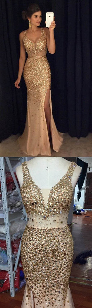 Luxury Crystal Rhinestones Prom Dresses Party Evening Gowns Mermaid Se Siaoryne