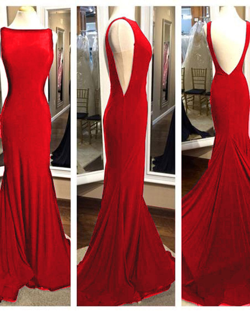 elegant long red evening dresses