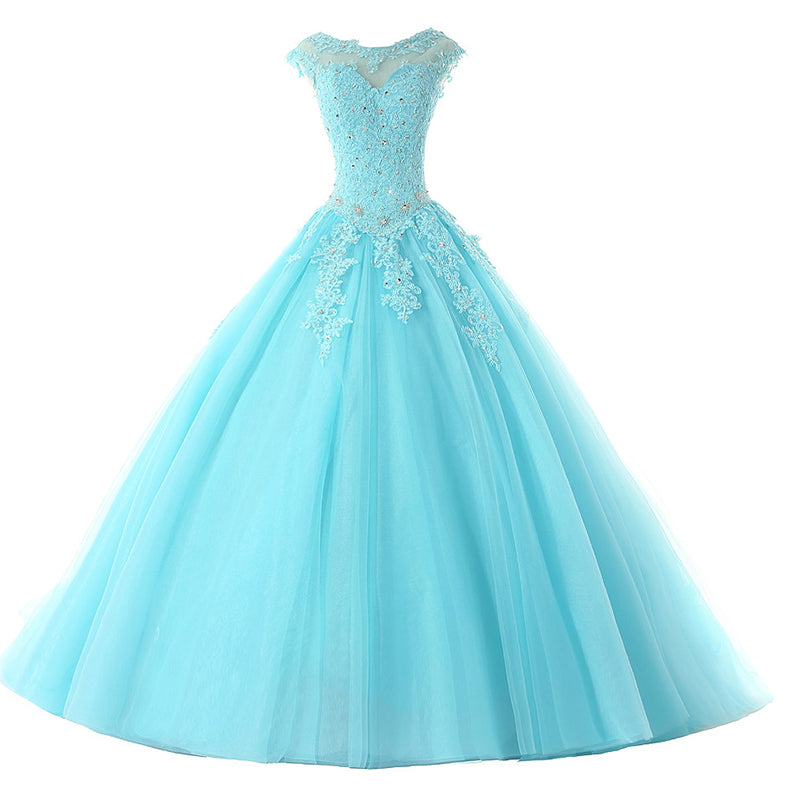 sweet 16 baby blue dresses