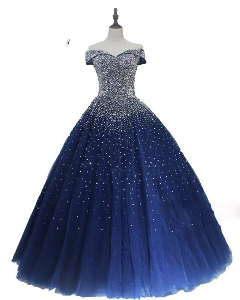 navy quinceanera dresses