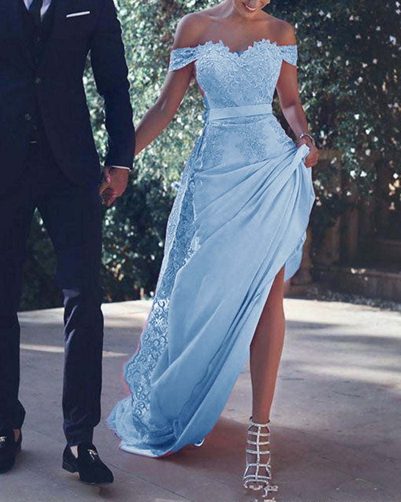 light blue engagement dress