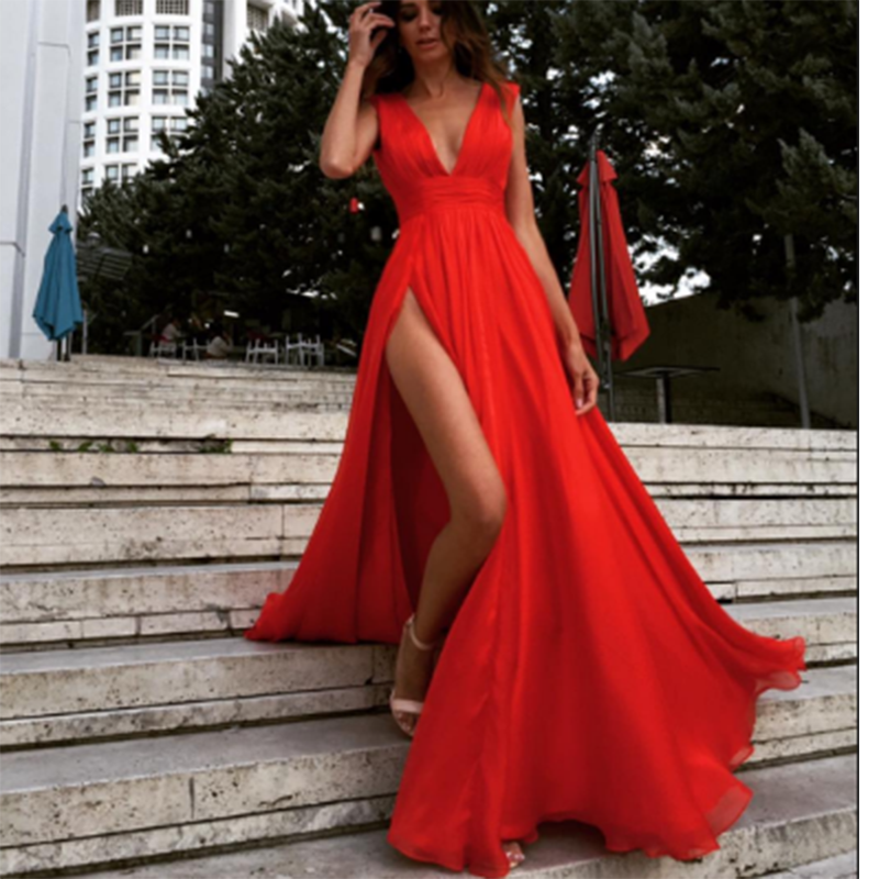 Gorgeous Red Dresses Prom Long Gown 