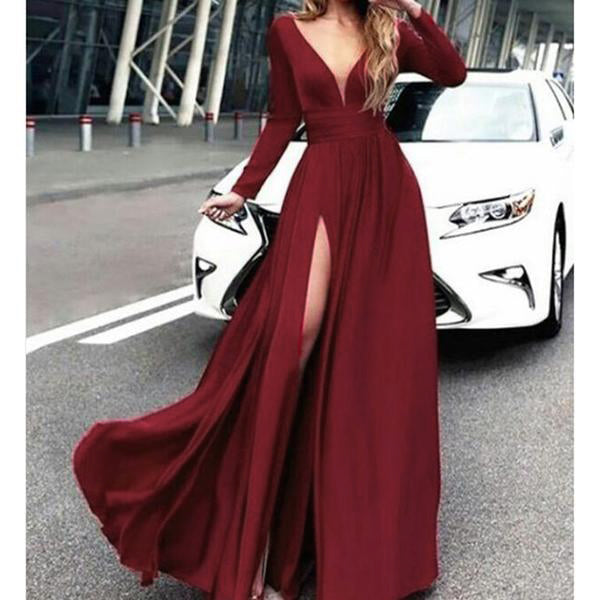 sexy long evening dress