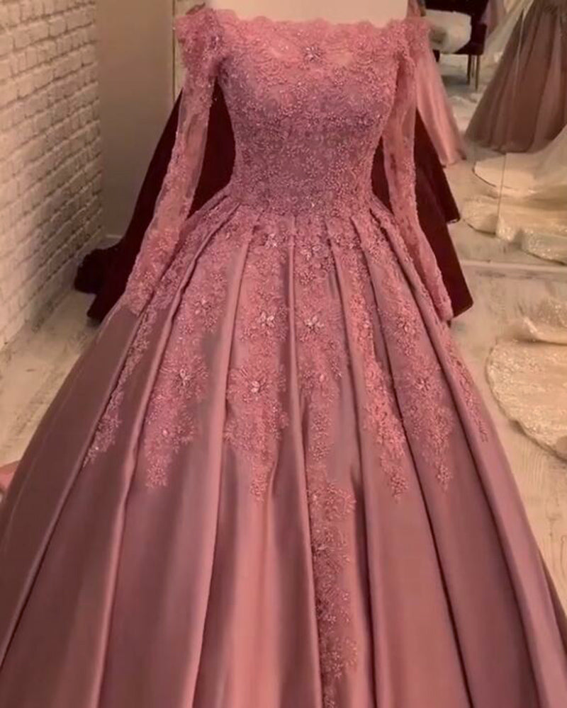 dusty rose quinceanera dress