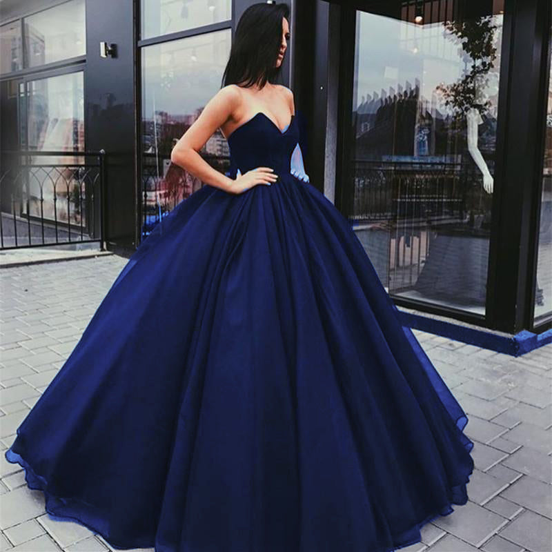 poofy ball gown prom dresses