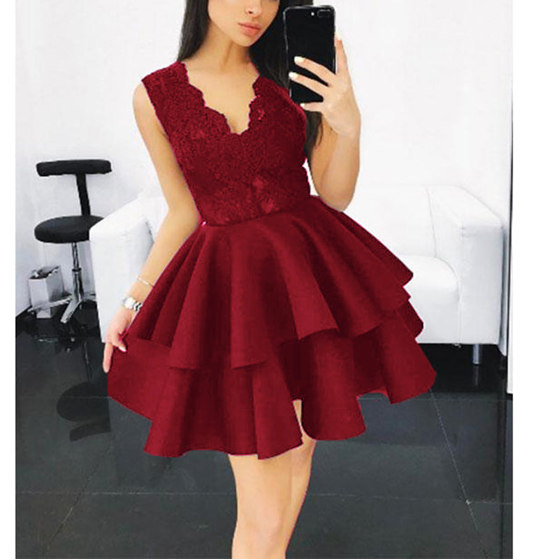 red and black semi formal dresses
