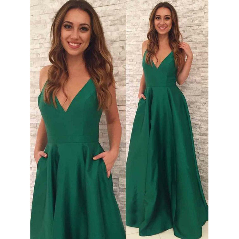 elegant emerald green dress