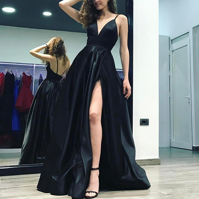 long homecoming dresses with slits