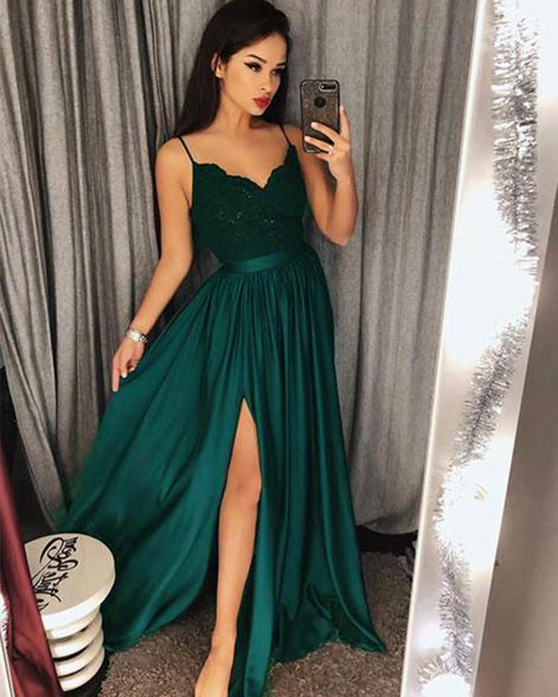 formal dresses teal