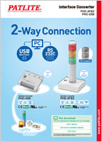 Patlite Signalfx Australia New Zealand Thailand LED Signal Tower Light Warning Lights USB Network security Iot Ethernet ethercat modbus LED Lighting Lights Machine Vision inspection