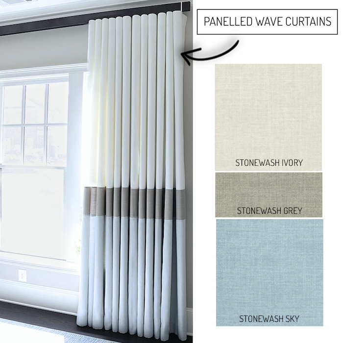 panelled wave curtain