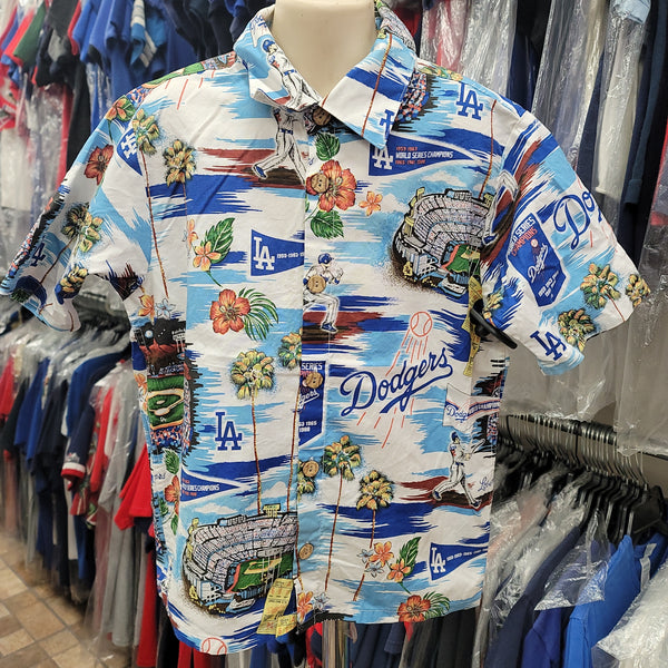 LOS ANGELES DODGERS MLB Cotton Hawaiian Shirt YM – XL3 VINTAGE