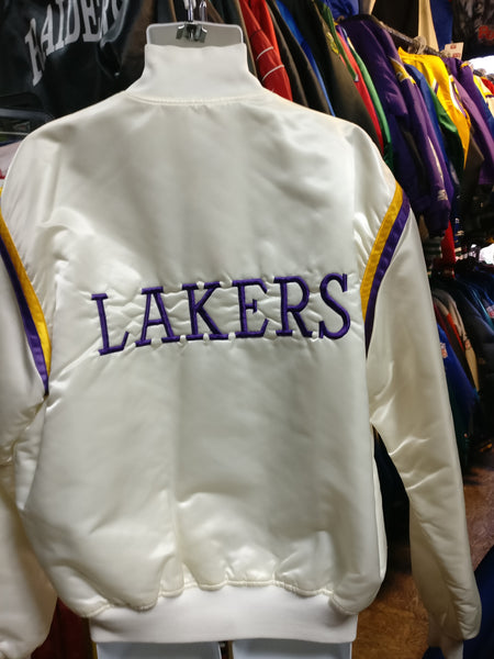 white lakers starter jacket