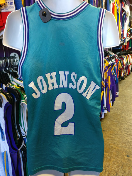 charlotte hornets larry johnson jersey