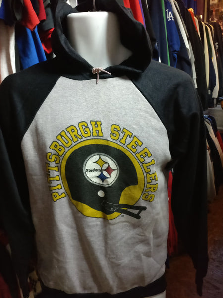 Vintage 90s Champion Pittsburgh Steelers NFL Fleece Hoodie Sweatshirt Size M