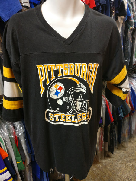 Lostboysvintage Vintage 1995 Pittsburgh Steelers Jersey-Style T-Shirt / NFL / 90s Streetwear / Made in USA / Athleisure / Vintage Sportswear