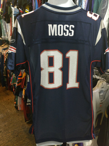 Vintage RANDY MOSS New England Patriots NFL Reebok Jersey YXL – XL3 VINTAGE CLOTHING