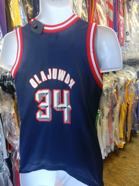 hakeem olajuwon blue jersey