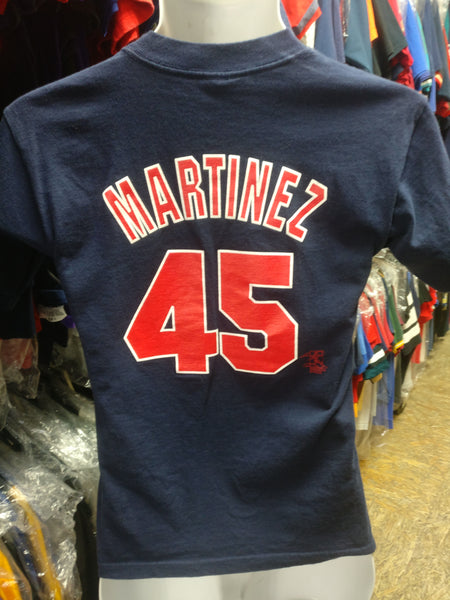 Youth Majestic Boston Red Sox #45 Pedro Martinez Replica Navy Blue