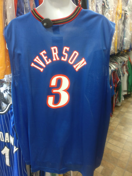 allen iverson blue jersey